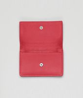 Bottega Veneta® Fraise Intrecciato Nappa Card Case Bottega Veneta® Fraise Intrecciato Nappa Card Case