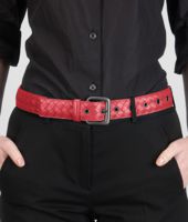 Bottega Veneta® Fraise Intrecciato Nappa Belt Bottega Veneta® Fraise Intrecciato Nappa Belt