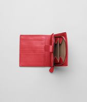 Bottega Veneta® Fraise Intrecciato Nappa French Flap Wallet Bottega Veneta® Fraise Intrecciato Nappa French Flap Wallet