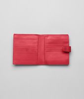 Bottega Veneta® Fraise Intrecciato Nappa French Flap Wallet Bottega Veneta® Fraise Intrecciato Nappa French Flap Wallet