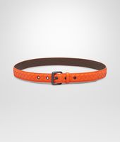 Bottega Veneta® Tangerine Intrecciato Nappa Belt Bottega Veneta® Tangerine Intrecciato Nappa Belt