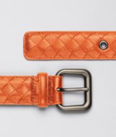 Bottega Veneta® Tangerine Intrecciato Nappa Belt Bottega Veneta® Tangerine Intrecciato Nappa Belt