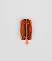 Bottega Veneta® Tangerine Intrecciato Nappa Coin Purse Bottega Veneta® Tangerine Intrecciato Nappa Coin Purse