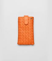 Bottega Veneta® Tangerine Intrecciato Nappa iPhone Case Bottega Veneta® Tangerine Intrecciato Nappa iPhone Case