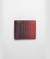 Bottega Veneta® Fraise Intreccio Match Fumé Wallet Bottega Veneta® Fraise Intreccio Match Fumé Wallet
