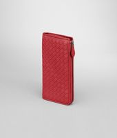 Bottega Veneta® Fraise Intrecciato Nappa Zip Wallet Bottega Veneta® Fraise Intrecciato Nappa Zip Wallet