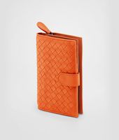 Bottega Veneta® Tangerine Intrecciato Nappa Continental Wallet Bottega Veneta® Tangerine Intrecciato Nappa Continental Wallet