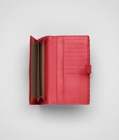 Bottega Veneta® Fraise Intrecciato Nappa Continental Wallet Bottega Veneta® Fraise Intrecciato Nappa Continental Wallet