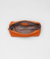 Bottega Veneta® Tangerine Intrecciato Nappa Cosmetic Case Bottega Veneta® Tangerine Intrecciato Nappa Cosmetic Case