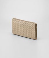 Bottega Veneta® Continental Portemonnaie aus VN-Leder Intrecciato Walnut Bottega Veneta® Continental Portemonnaie aus VN-Leder Intrecciato Walnut