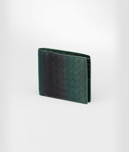 BOTTEGA VENETA - Menthe Intreccio Match Fumé Wallet
