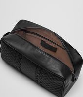 Bottega Veneta® Nero Intreccio Imperatore Toiletry Case Bottega Veneta® Nero Intreccio Imperatore Toiletry Case