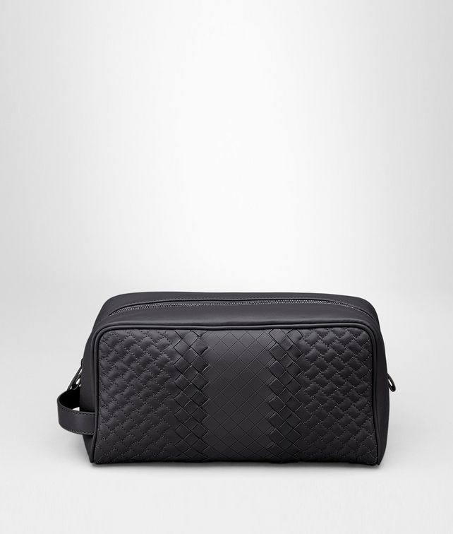 BOTTEGA VENETA BEAUTY CASE IN NERO INTRECCIO IMPERATORE Small bag U fp