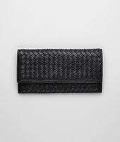 Bottega Veneta® Nero Intrecciato Washed Lambskin Document Case Bottega Veneta® Nero Intrecciato Washed Lambskin Document Case