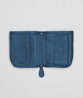 Bottega Veneta® Électrique Intrecciato Washed Lambskin Zip Around Mini Wallet Bottega Veneta® Électrique Intrecciato Washed Lambskin Zip Around Mini Wallet