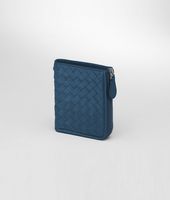 Bottega Veneta® Électrique Intrecciato Washed Lambskin Zip Around Mini Wallet Bottega Veneta® Électrique Intrecciato Washed Lambskin Zip Around Mini Wallet
