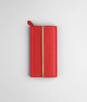 Bottega Veneta® New Red Micropolo Continental Wallet Bottega Veneta® New Red Micropolo Continental Wallet