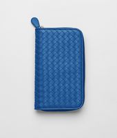 Bottega Veneta® Électrique Intrecciato Nappa Zip Around Wallet Bottega Veneta® Électrique Intrecciato Nappa Zip Around Wallet