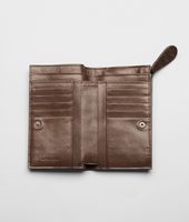 Bottega Veneta® Edoardo Walnut Madras Sfumato Continental Wallet Bottega Veneta® Edoardo Walnut Madras Sfumato Continental Wallet
