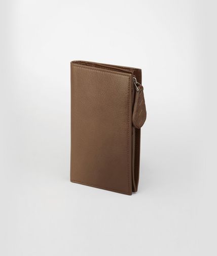 BOTTEGA VENETA - Continental Portemonnaie aus Madras Sfumato Edoardo Walnut