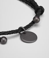Bottega Veneta® Armband aus Nappaleder Intrecciato Nero Bottega Veneta® Armband aus Nappaleder Intrecciato Nero