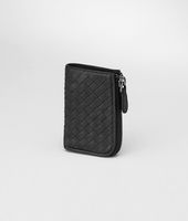 Bottega Veneta® Schlüsseletui aus gewaschenem Lammfell Intrecciato Nero Bottega Veneta® Schlüsseletui aus gewaschenem Lammfell Intrecciato Nero