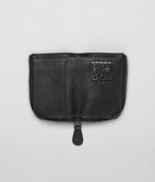 Bottega Veneta® Nero Intrecciato Washed Lambskin Key Case Bottega Veneta® Nero Intrecciato Washed Lambskin Key Case