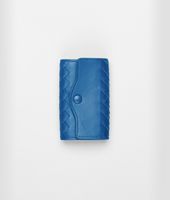 Bottega Veneta® Électrique Intrecciato Nappa Key Case Bottega Veneta® Électrique Intrecciato Nappa Key Case