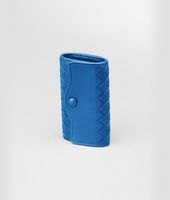 Bottega Veneta® Électrique Intrecciato Nappa Key Case Bottega Veneta® Électrique Intrecciato Nappa Key Case