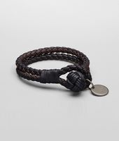 Bottega Veneta® Nero Ebano Intrecciato Nappa Bracelet Bottega Veneta® Nero Ebano Intrecciato Nappa Bracelet