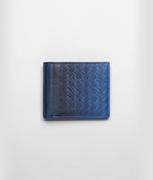 Bottega Veneta® Électrique Intreccio Match Fumé Wallet Bottega Veneta® Électrique Intreccio Match Fumé Wallet