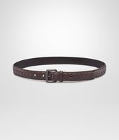 Bottega Veneta® Ebano Intrecciato Nappa Belt Bottega Veneta® Ebano Intrecciato Nappa Belt