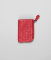 Bottega Veneta® Fraise Intrecciato Washed Lambskin Key Case Bottega Veneta® Fraise Intrecciato Washed Lambskin Key Case