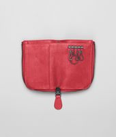 Bottega Veneta® Fraise Intrecciato Washed Lambskin Key Case Bottega Veneta® Fraise Intrecciato Washed Lambskin Key Case