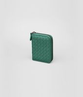 Bottega Veneta® Menthe Intrecciato Nappa Coin Purse Bottega Veneta® Menthe Intrecciato Nappa Coin Purse