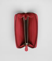 Bottega Veneta® Fraise Intrecciato Ayers Nappa Zip Around Wallet Bottega Veneta® Fraise Intrecciato Ayers Nappa Zip Around Wallet