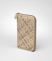 Bottega Veneta® Walnut Intrecciato Ayers Nappa Zip Around Wallet Bottega Veneta® Walnut Intrecciato Ayers Nappa Zip Around Wallet