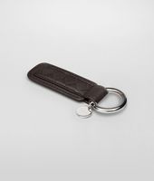 Bottega Veneta® Ebano Intrecciato Nappa Key Ring Bottega Veneta® Ebano Intrecciato Nappa Key Ring