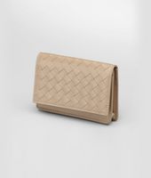 Bottega Veneta® Walnut Intrecciato VN Card Case Bottega Veneta® Walnut Intrecciato VN Card Case