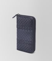 Bottega Veneta® Tourmaline Intreccio Imperatore Zip Around Wallet Bottega Veneta® Tourmaline Intreccio Imperatore Zip Around Wallet