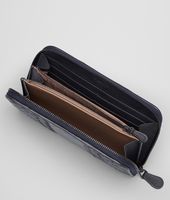 Bottega Veneta® Tourmaline Intreccio Imperatore Zip Around Wallet Bottega Veneta® Tourmaline Intreccio Imperatore Zip Around Wallet