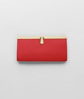 Bottega Veneta® New Red Micropolo Continental Wallet Bottega Veneta® New Red Micropolo Continental Wallet