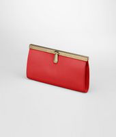 Bottega Veneta® New Red Micropolo Continental Wallet Bottega Veneta® New Red Micropolo Continental Wallet