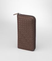 Bottega Veneta® Edoardo Électrique Intrecciato Washed Vintage Zip Around Wallet Bottega Veneta® Edoardo Électrique Intrecciato Washed Vintage Zip Around Wallet