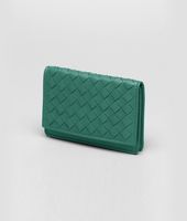 Bottega Veneta® Menthe Intrecciato Nappa Card Case Bottega Veneta® Menthe Intrecciato Nappa Card Case