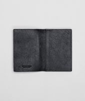 Bottega Veneta® Nero Intrecciato Washed Lambskin Card Case Bottega Veneta® Nero Intrecciato Washed Lambskin Card Case