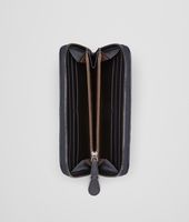 Bottega Veneta® Tourmaline Prusse Intrecciato Ayers Nappa Zip Around Wallet Bottega Veneta® Tourmaline Prusse Intrecciato Ayers Nappa Zip Around Wallet