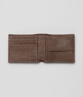 Bottega Veneta® Edoardo Walnut Électrique Intrecciato Club Fumé Wallet Bottega Veneta® Edoardo Walnut Électrique Intrecciato Club Fumé Wallet