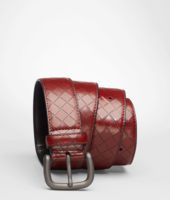 Bottega Veneta® Fraise Intreccio Scolpito Spazzolato Belt Bottega Veneta® Fraise Intreccio Scolpito Spazzolato Belt