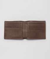 Bottega Veneta® Edoardo Walnut Électrique Intrecciato Club Fumé Wallet Bottega Veneta® Edoardo Walnut Électrique Intrecciato Club Fumé Wallet